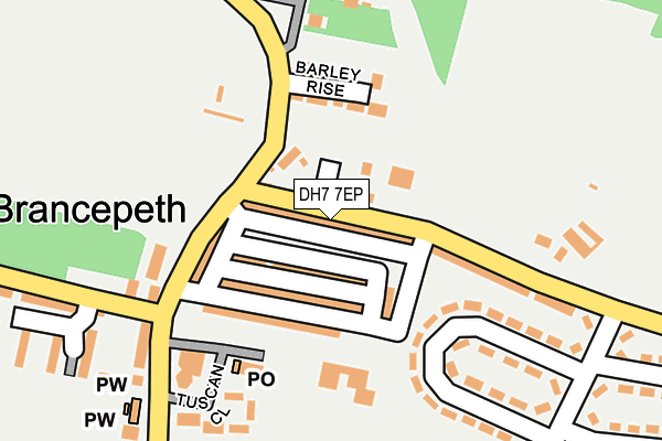 DH7 7EP map - OS OpenMap – Local (Ordnance Survey)