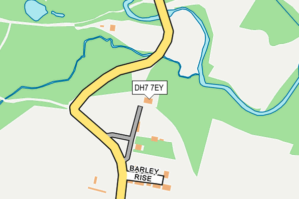 DH7 7EY map - OS OpenMap – Local (Ordnance Survey)