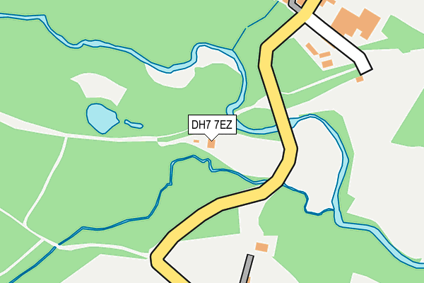 DH7 7EZ map - OS OpenMap – Local (Ordnance Survey)
