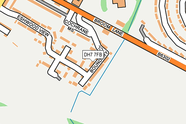 DH7 7FB map - OS OpenMap – Local (Ordnance Survey)
