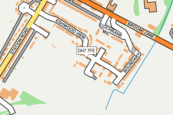 DH7 7FE map - OS OpenMap – Local (Ordnance Survey)