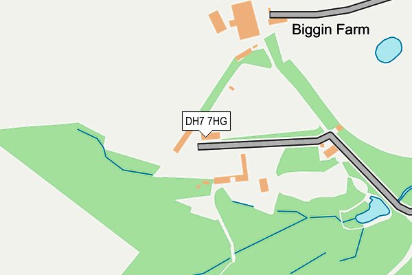 DH7 7HG map - OS OpenMap – Local (Ordnance Survey)