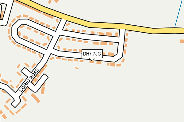 DH7 7JG map - OS OpenMap – Local (Ordnance Survey)