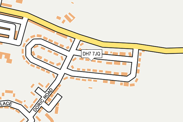 DH7 7JQ map - OS OpenMap – Local (Ordnance Survey)