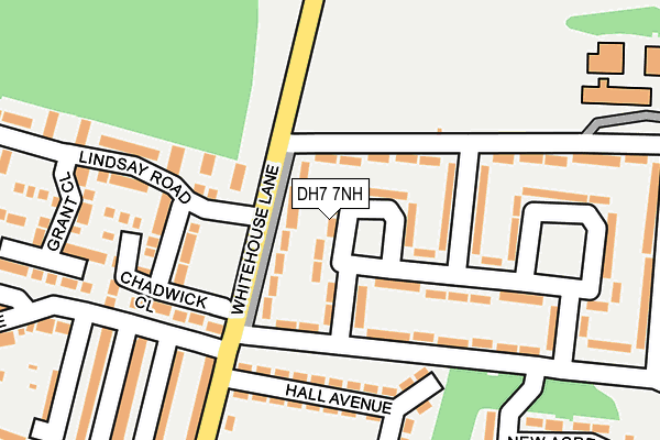 DH7 7NH map - OS OpenMap – Local (Ordnance Survey)
