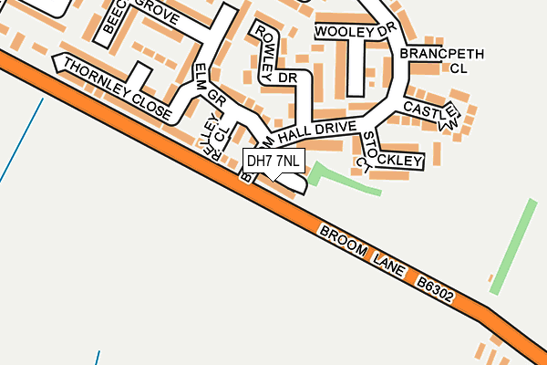 DH7 7NL map - OS OpenMap – Local (Ordnance Survey)