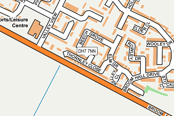 DH7 7NN map - OS OpenMap – Local (Ordnance Survey)