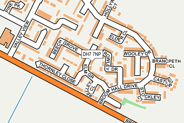 DH7 7NP map - OS OpenMap – Local (Ordnance Survey)