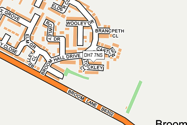 DH7 7NS map - OS OpenMap – Local (Ordnance Survey)