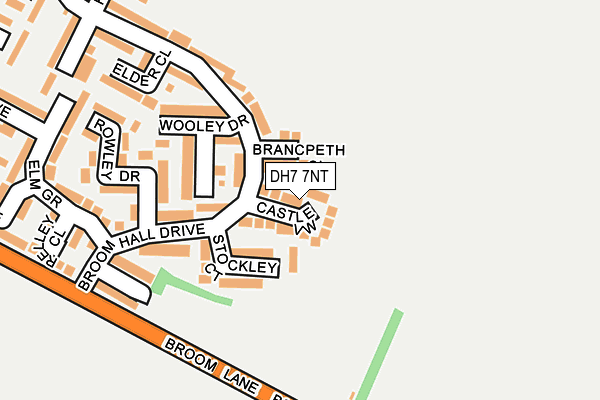 DH7 7NT map - OS OpenMap – Local (Ordnance Survey)
