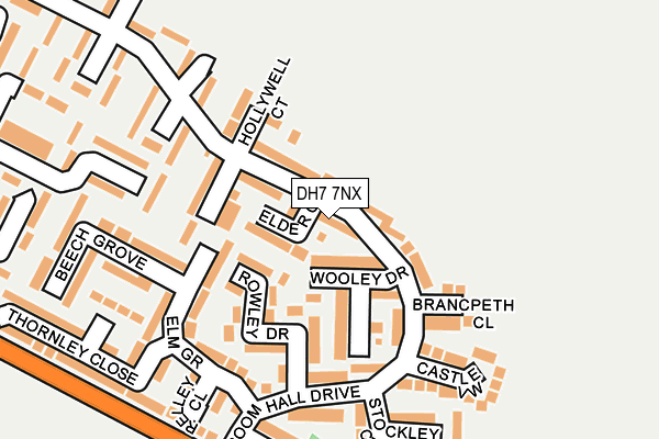 DH7 7NX map - OS OpenMap – Local (Ordnance Survey)