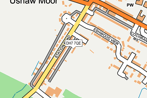 DH7 7QE map - OS OpenMap – Local (Ordnance Survey)