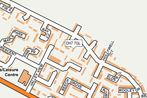 DH7 7QL map - OS OpenMap – Local (Ordnance Survey)