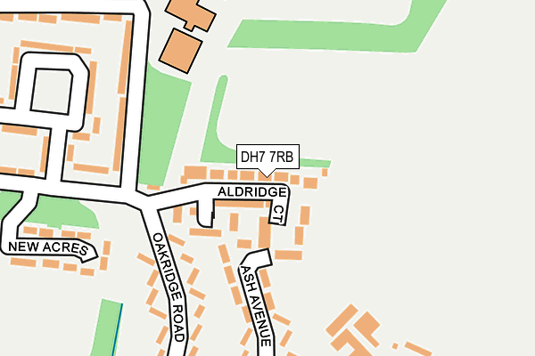 DH7 7RB map - OS OpenMap – Local (Ordnance Survey)
