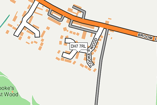 DH7 7RL map - OS OpenMap – Local (Ordnance Survey)