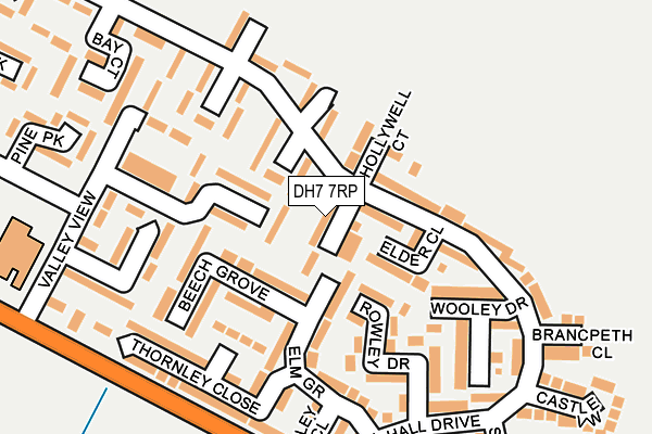 DH7 7RP map - OS OpenMap – Local (Ordnance Survey)