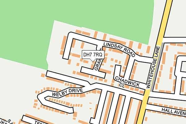 DH7 7RQ map - OS OpenMap – Local (Ordnance Survey)