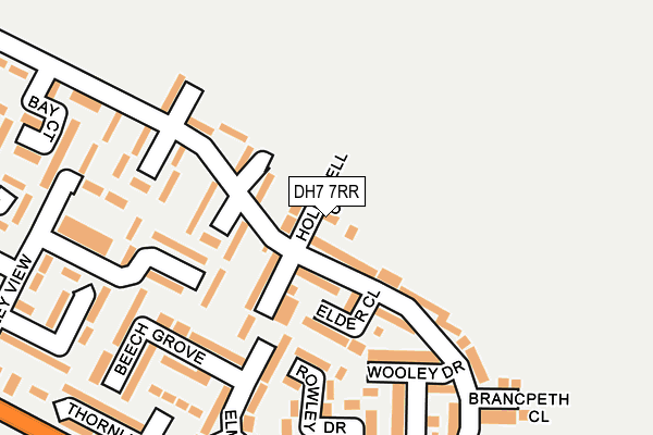 DH7 7RR map - OS OpenMap – Local (Ordnance Survey)