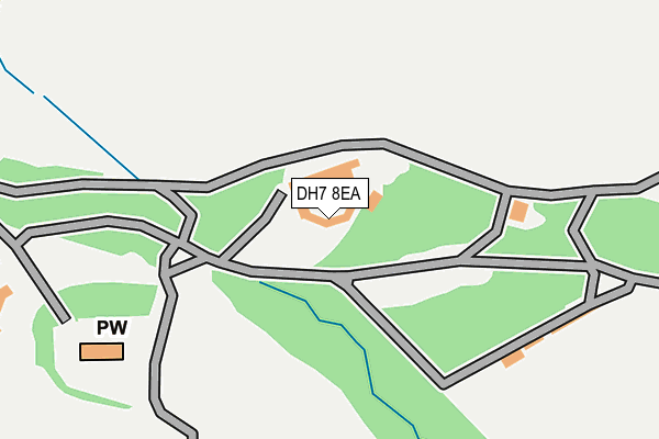 DH7 8EA map - OS OpenMap – Local (Ordnance Survey)