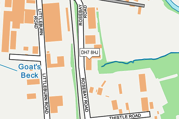 DH7 8HJ map - OS OpenMap – Local (Ordnance Survey)