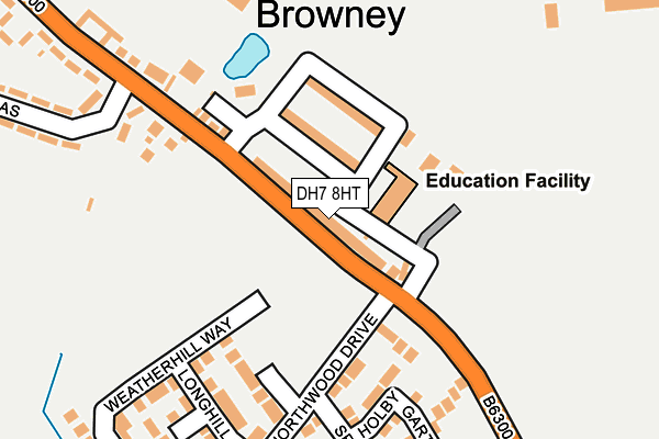 DH7 8HT map - OS OpenMap – Local (Ordnance Survey)