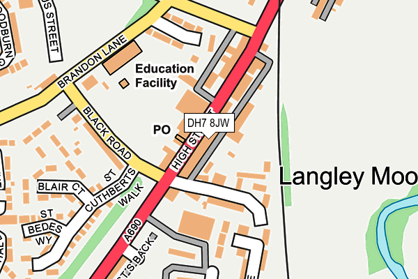 Map of LANGLEY LODGE DEVELOPMENTS LIMITED at local scale