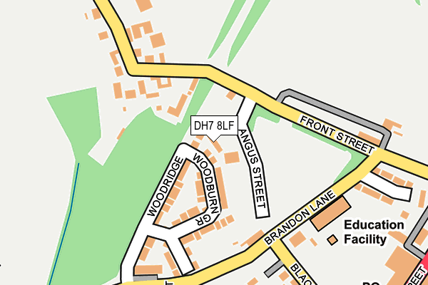 DH7 8LF map - OS OpenMap – Local (Ordnance Survey)