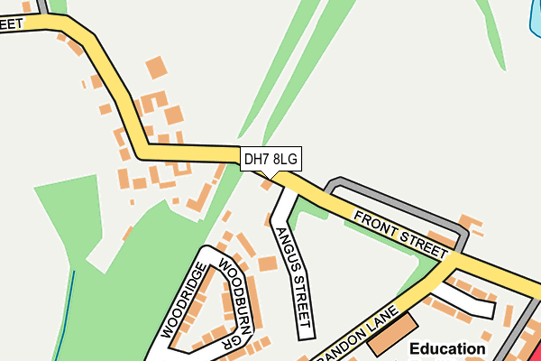 DH7 8LG map - OS OpenMap – Local (Ordnance Survey)