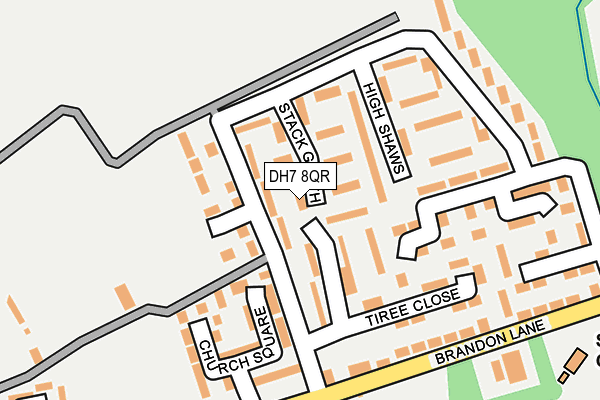 DH7 8QR map - OS OpenMap – Local (Ordnance Survey)