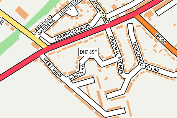 DH7 8SF map - OS OpenMap – Local (Ordnance Survey)