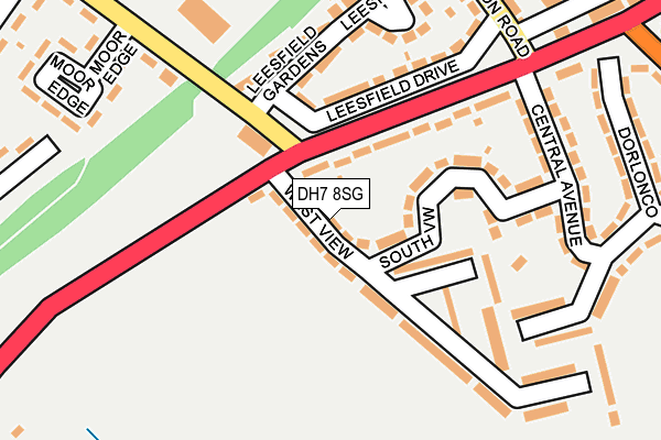 DH7 8SG map - OS OpenMap – Local (Ordnance Survey)