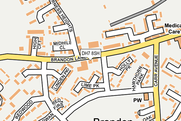 Map of RAINBOW FINANCIAL SERVICES (DURHAM) LIMITED at local scale