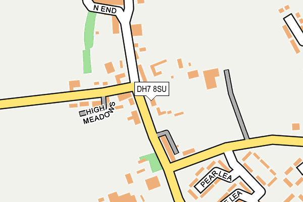 DH7 8SU map - OS OpenMap – Local (Ordnance Survey)