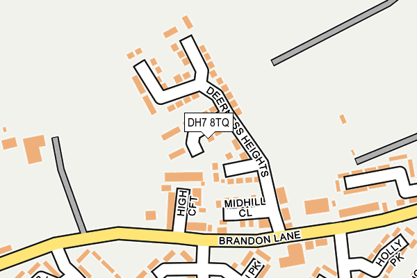 DH7 8TQ map - OS OpenMap – Local (Ordnance Survey)