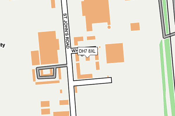 DH7 8XL map - OS OpenMap – Local (Ordnance Survey)