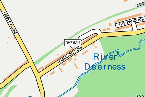 DH7 9AU map - OS OpenMap – Local (Ordnance Survey)