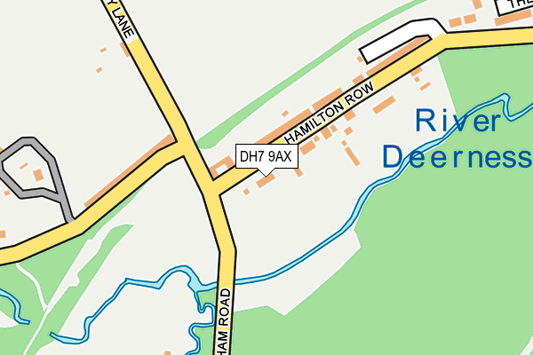 DH7 9AX map - OS OpenMap – Local (Ordnance Survey)