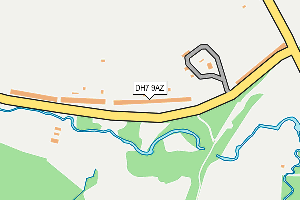 DH7 9AZ map - OS OpenMap – Local (Ordnance Survey)