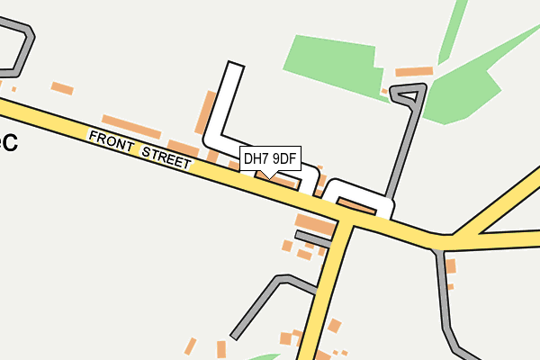DH7 9DF map - OS OpenMap – Local (Ordnance Survey)
