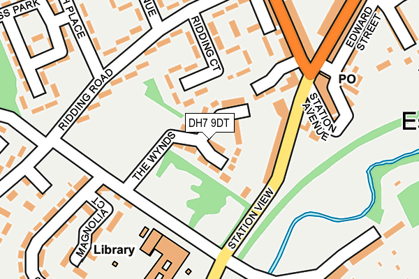 DH7 9DT map - OS OpenMap – Local (Ordnance Survey)