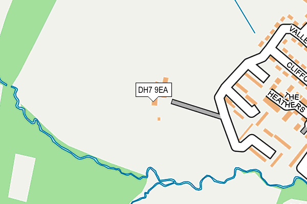 DH7 9EA map - OS OpenMap – Local (Ordnance Survey)