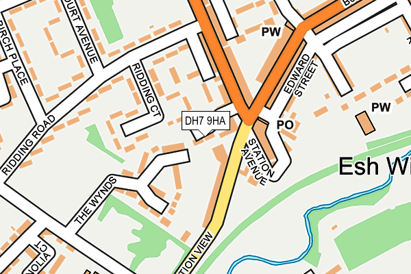DH7 9HA map - OS OpenMap – Local (Ordnance Survey)