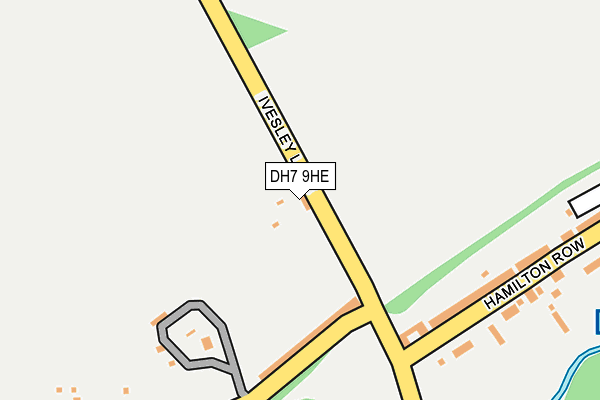 DH7 9HE map - OS OpenMap – Local (Ordnance Survey)