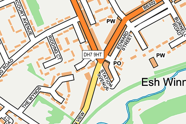 DH7 9HT map - OS OpenMap – Local (Ordnance Survey)