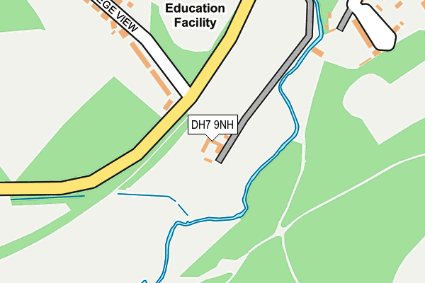 DH7 9NH map - OS OpenMap – Local (Ordnance Survey)
