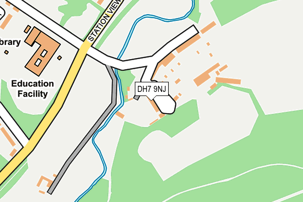 DH7 9NJ map - OS OpenMap – Local (Ordnance Survey)