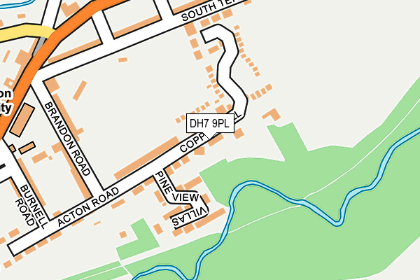DH7 9PL map - OS OpenMap – Local (Ordnance Survey)