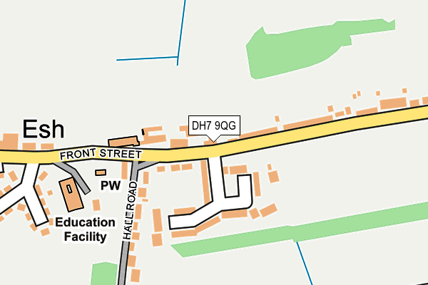 DH7 9QG map - OS OpenMap – Local (Ordnance Survey)