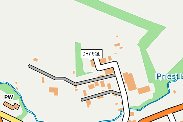 DH7 9QL map - OS OpenMap – Local (Ordnance Survey)
