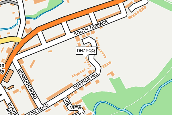 DH7 9QQ map - OS OpenMap – Local (Ordnance Survey)